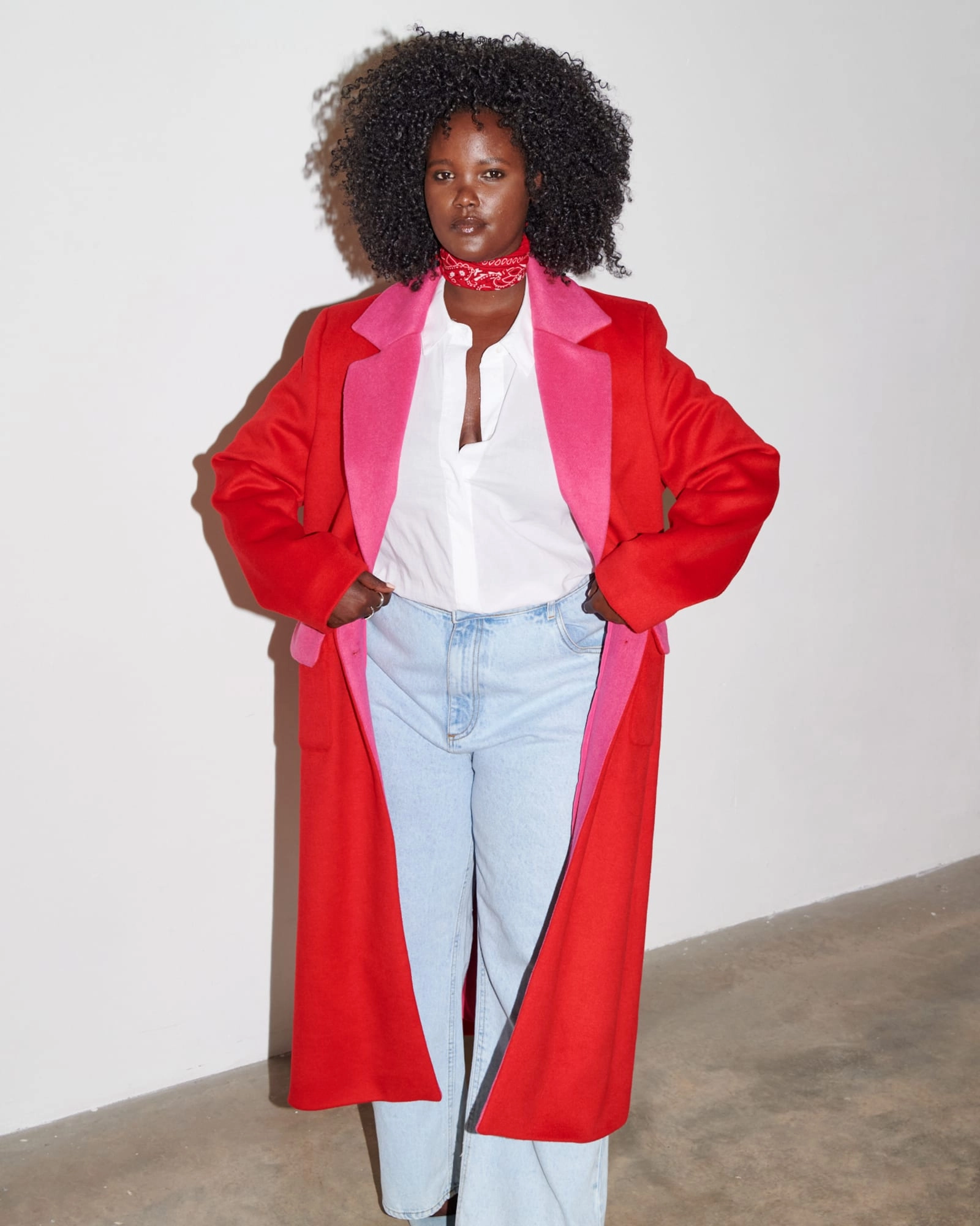 Daily Fit Red Wool 55 Coat | Red / Pink