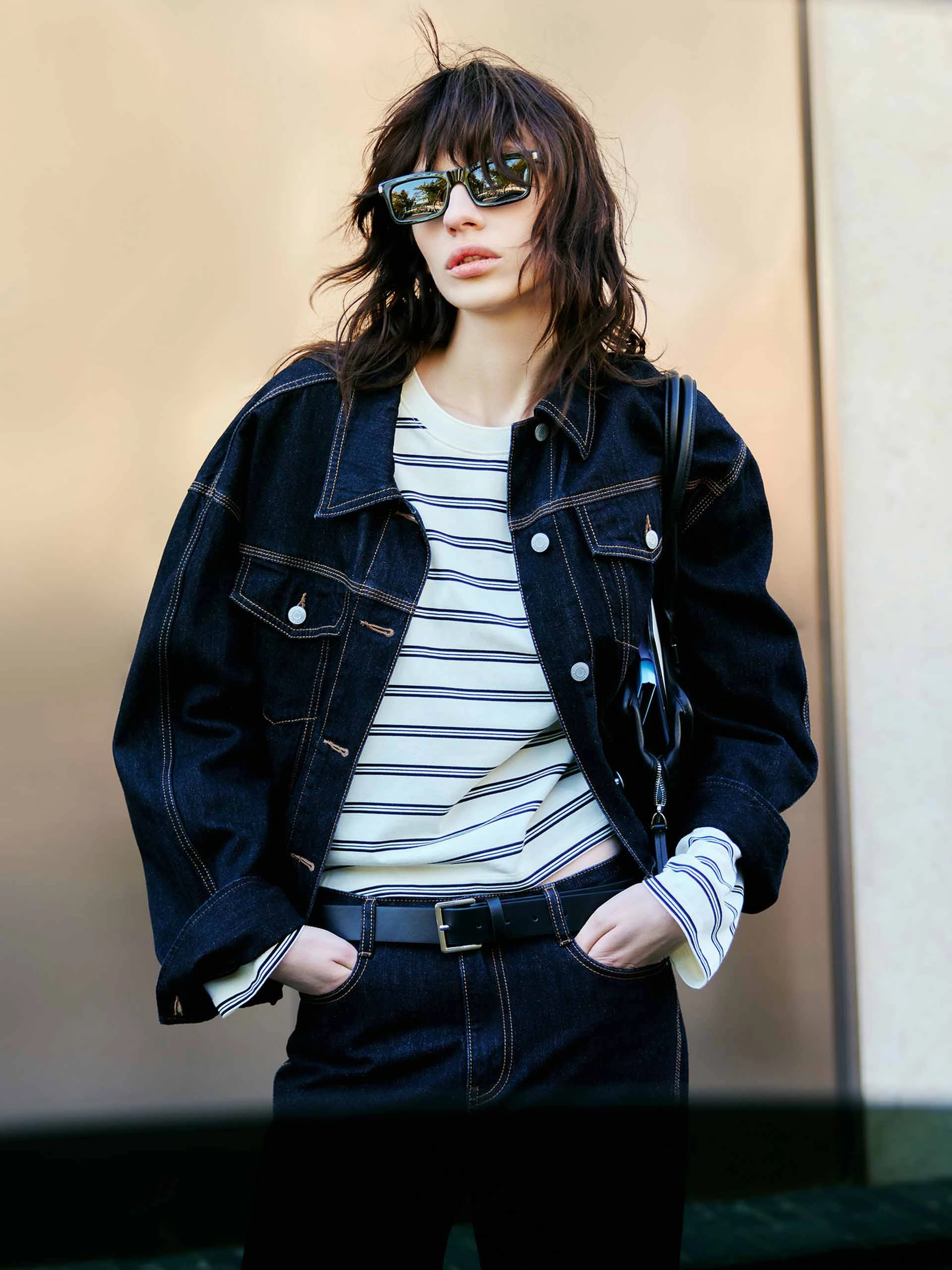 Fitted Denim Jacket Practical Design