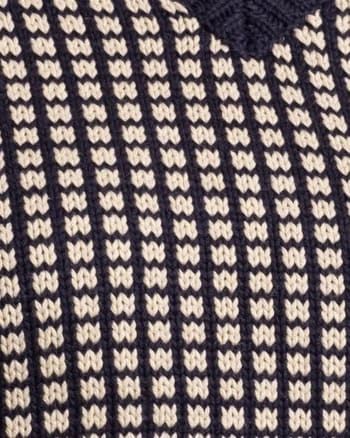 Archie Vest Navy Natural | Navy Natural Layered Storm Resistant Closure