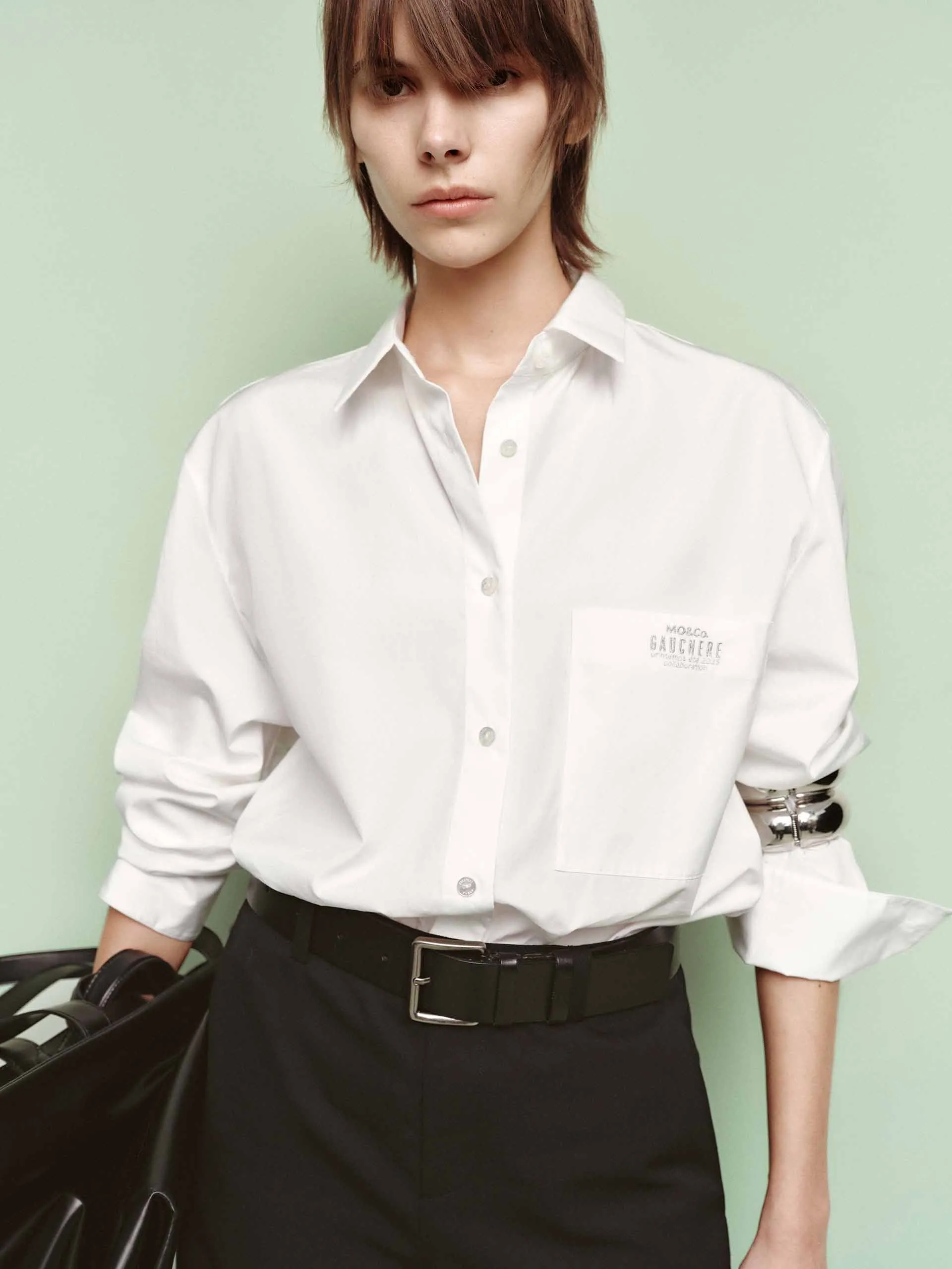 Cutout Back Cotton Shirt Weekend Style All-Weather Ready