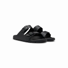 All-gender twin-strap sandals with structured uppers Cut Outs