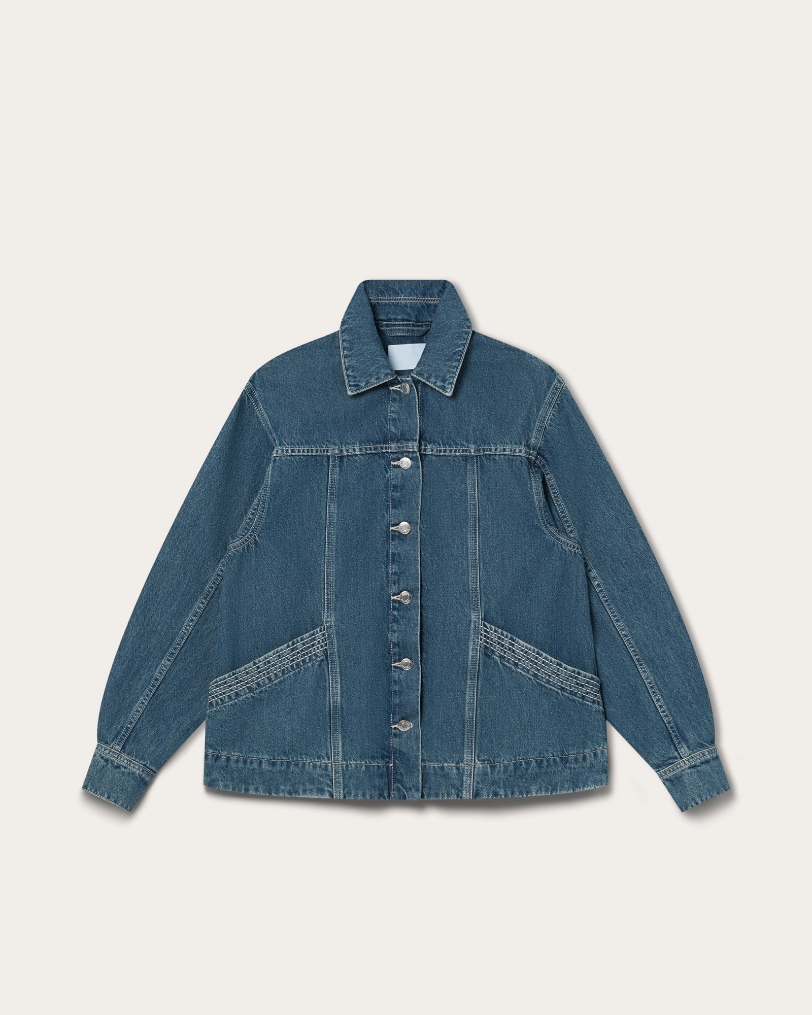 Reve Jacket | Mid-Blue Wash Non Restrictive Fit