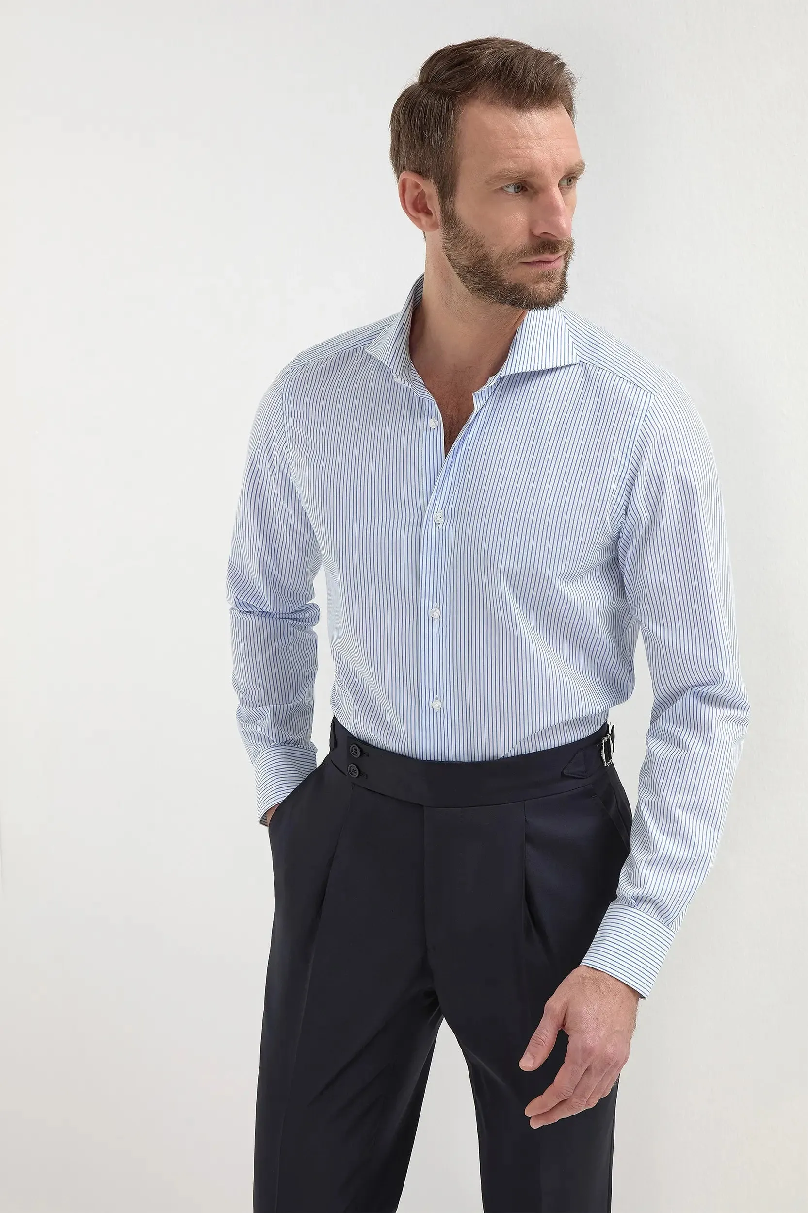 Avio Striped Shirt - Made in Italy Social Meetup