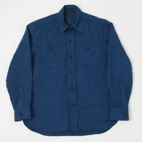 East Harbour Surplus 'Dickies 394' Overshirt - Blue Athletic Cut Picnic Outfit