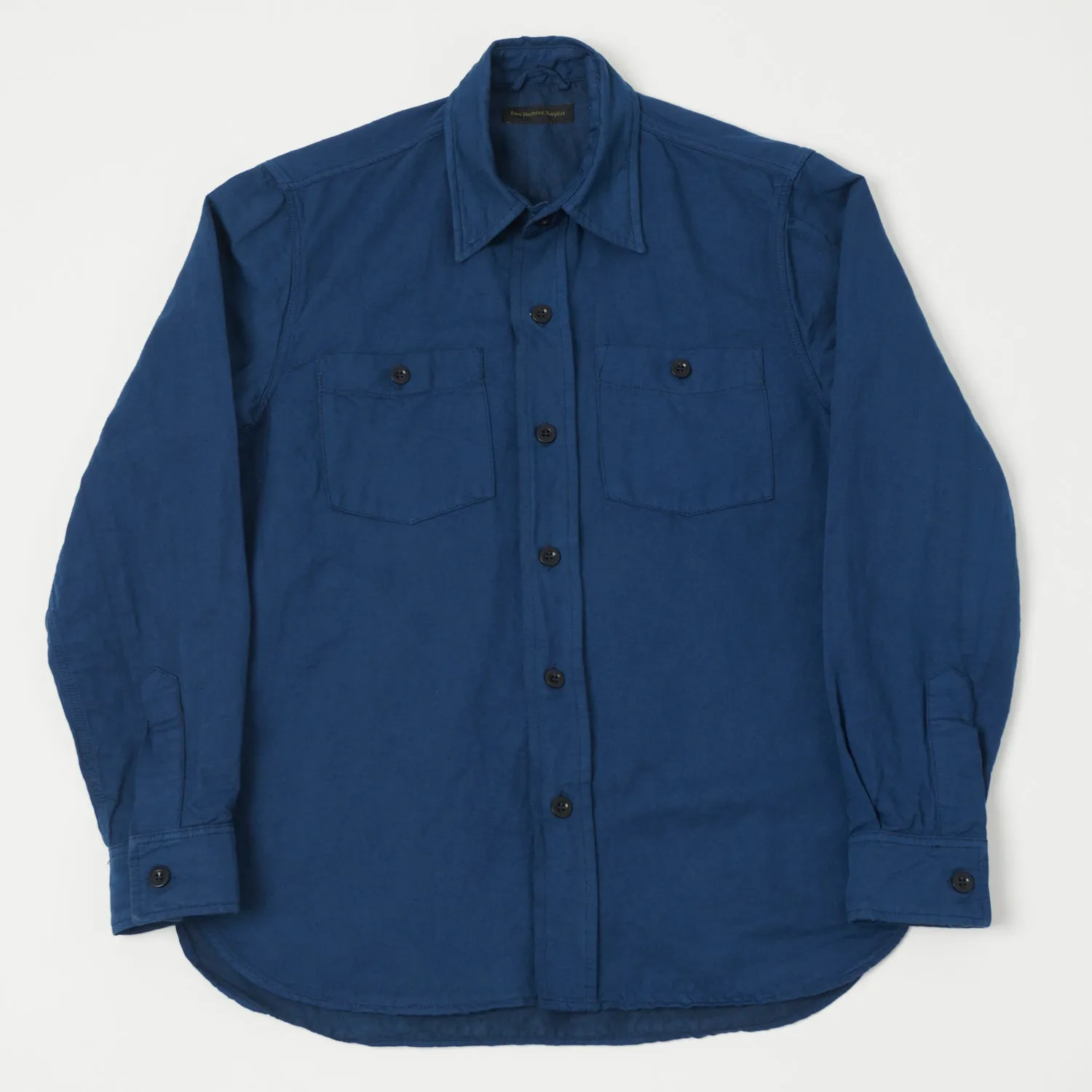 East Harbour Surplus 'Dickies 394' Overshirt - Blue Athletic Cut Picnic Outfit