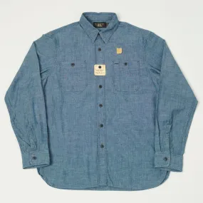Versatile Outfit Soft Touch Fabric RRL Chambray Workshirt - Indigo