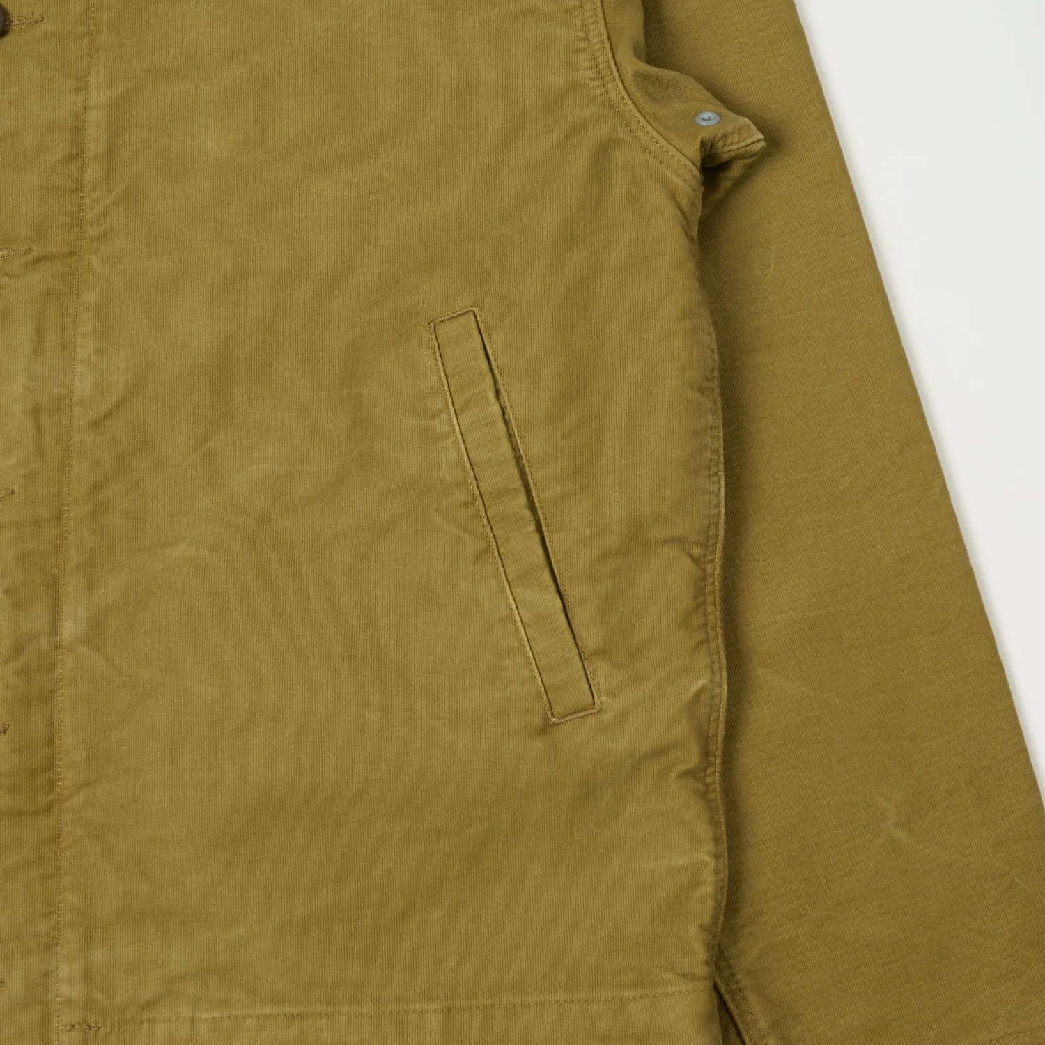 City Style RRL Corduroy-Collar Deck Jacket - Khaki