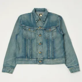RRL 'Leeland' Denim Trucker Jacket - Heavy Wash AntiStaticFinish BondedZipperGuards