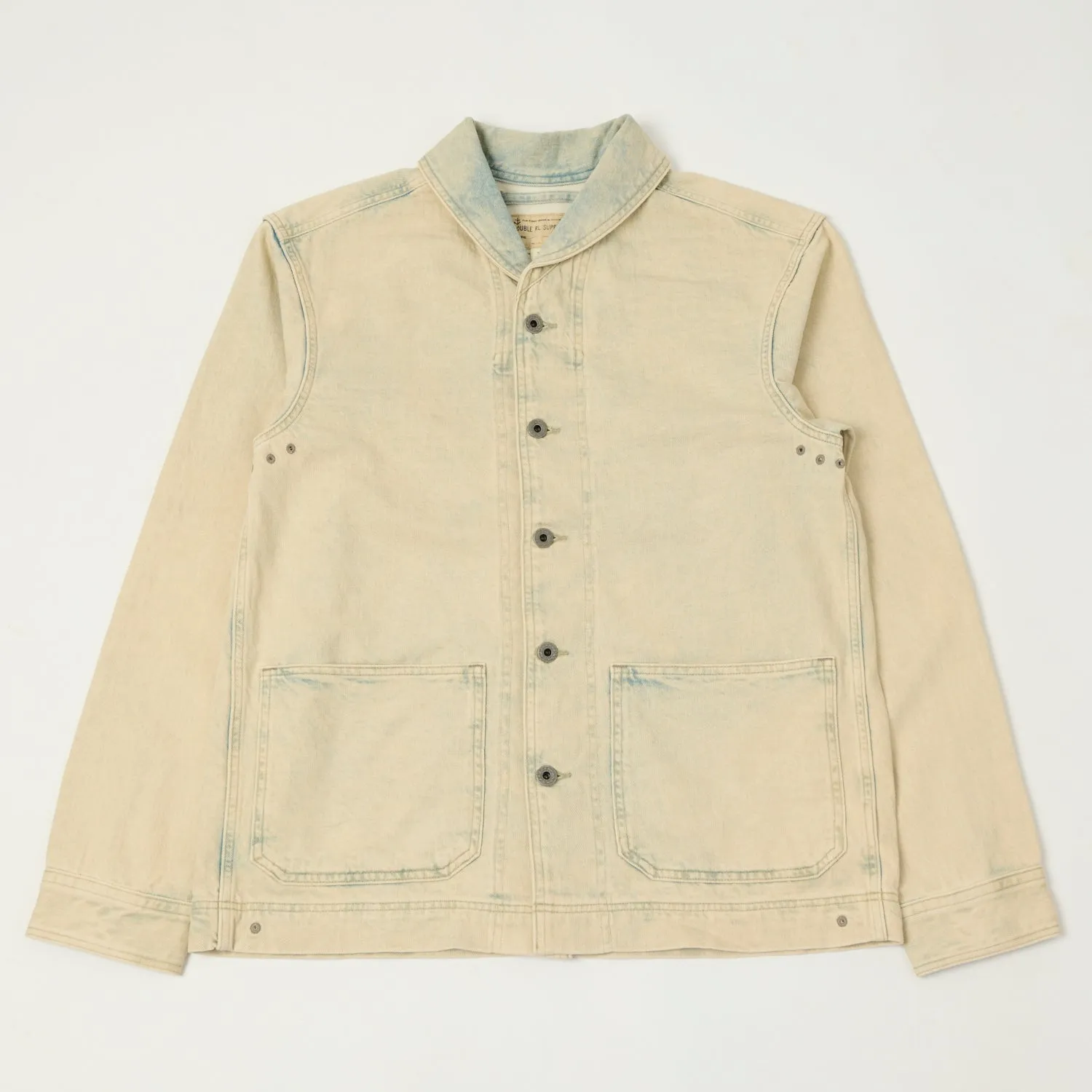 Active Comfort Tailored Style RRL Shawl Collar Overshirt - Faded Indigo