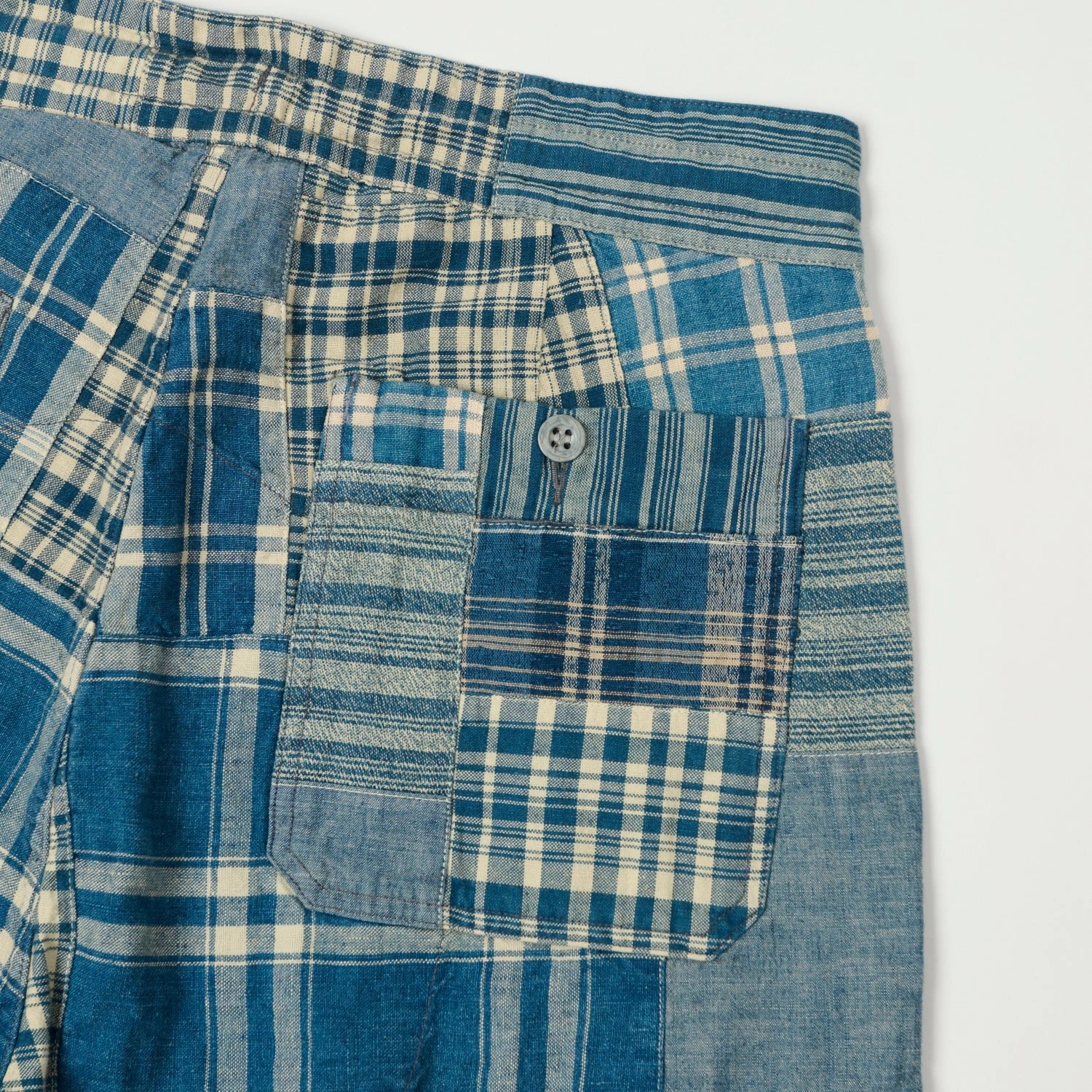 RRL Patchwork Drawstring Waist Trouser - Indigo Essential Wearable FlexibleKneePanels