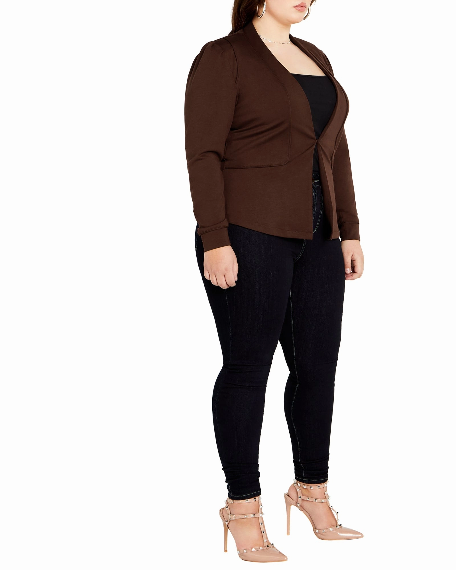 Relaxed Motion Piping Praise Jacket | Truffle