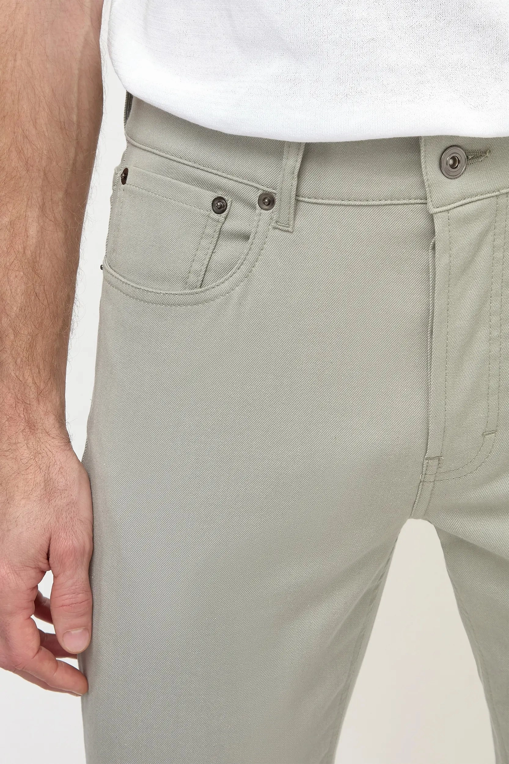 Sage 5 pocket trousers - Made in Italy Timeless Comfort Wear