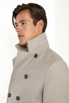Noise Reduction Design Sand peacoat - Made in Italy
