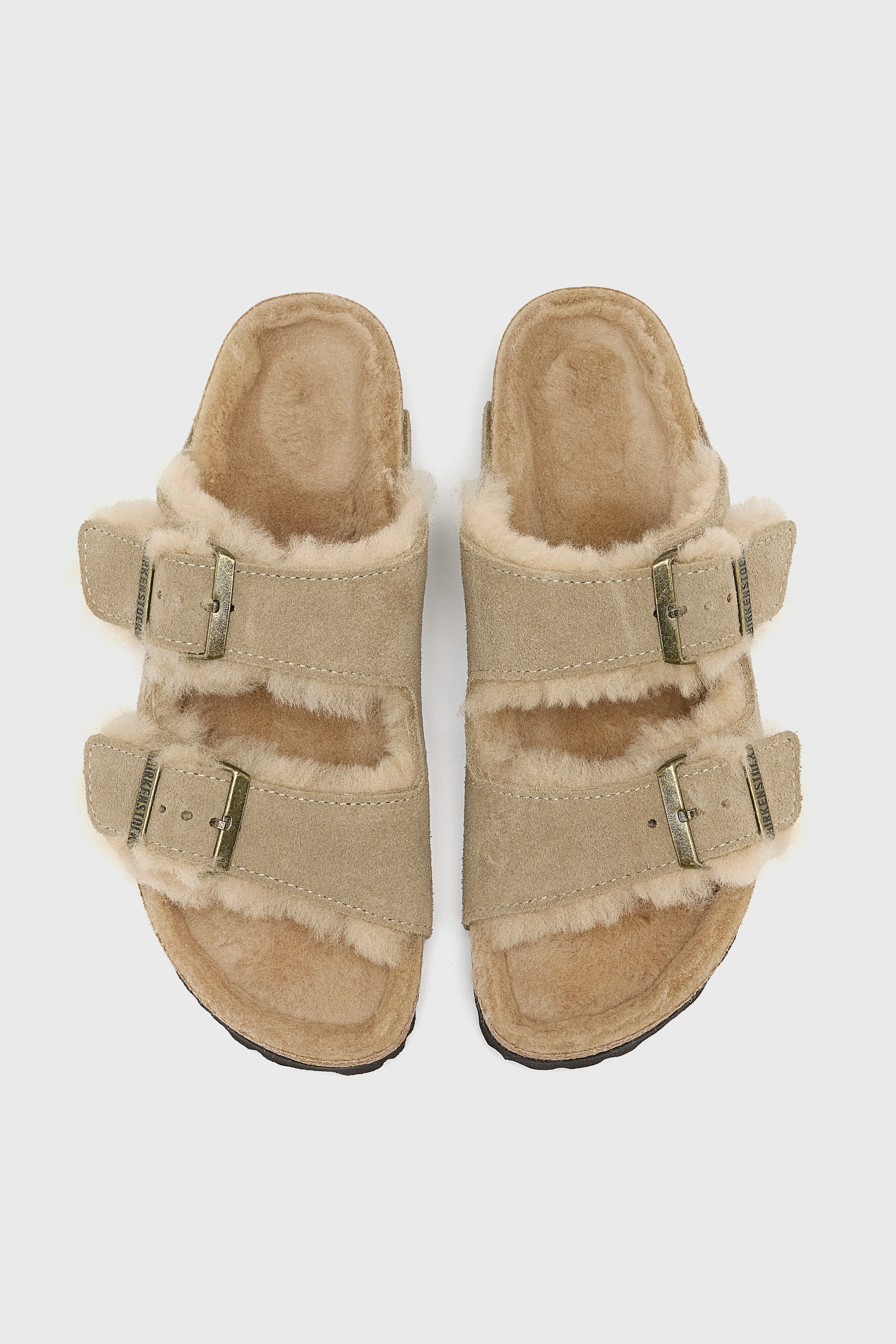 Chic Sporty Sandals Cool Sandals Arizona Shearling for Women  (252 / W / TAUPE)
