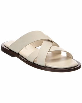 Ferragamo Forino Leather Sandal Cushioned Comfortable Flip-flops for Men