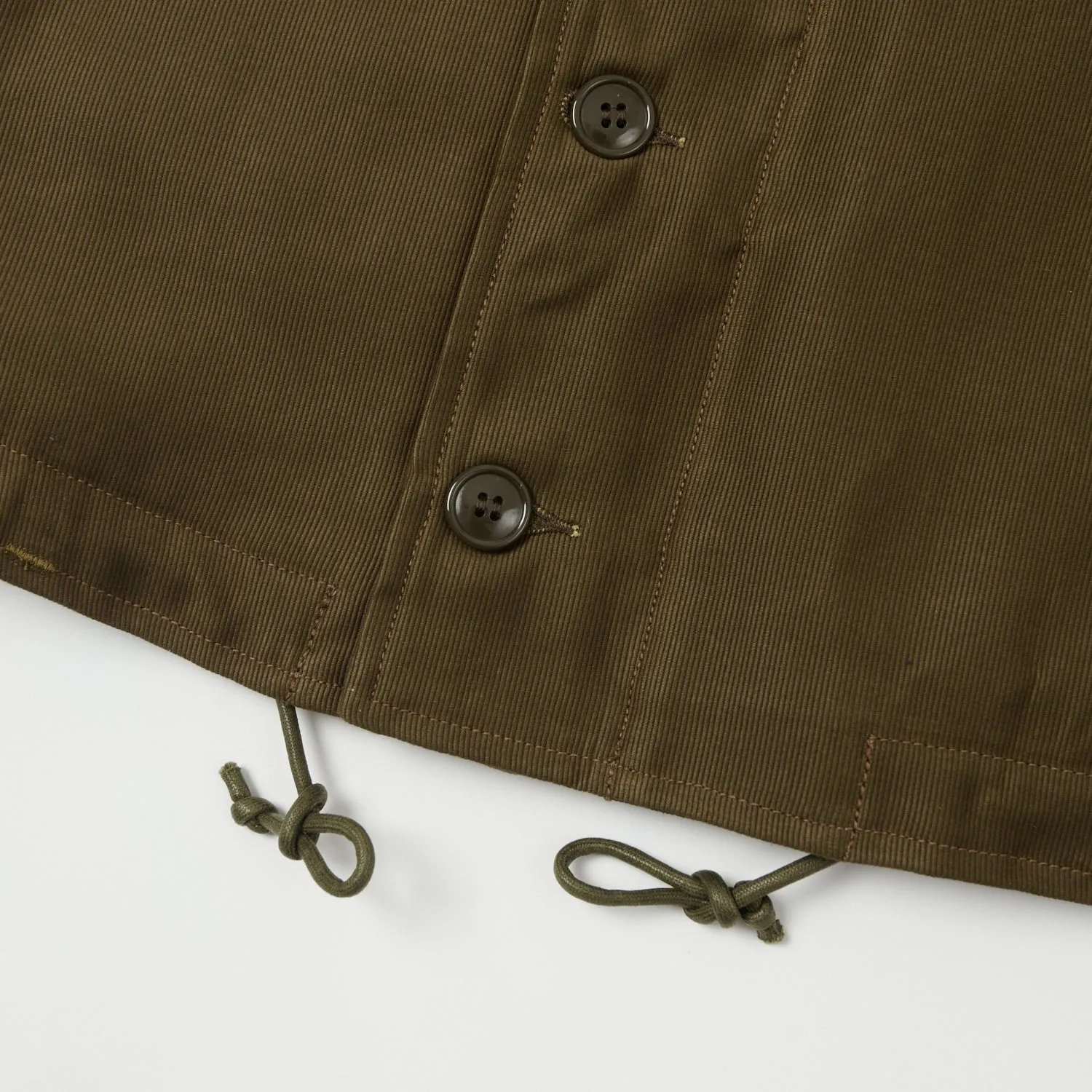 Freewheelers & Co Type N-1 Deck Jacket - Dark Red Beige DoubleLayered Collar