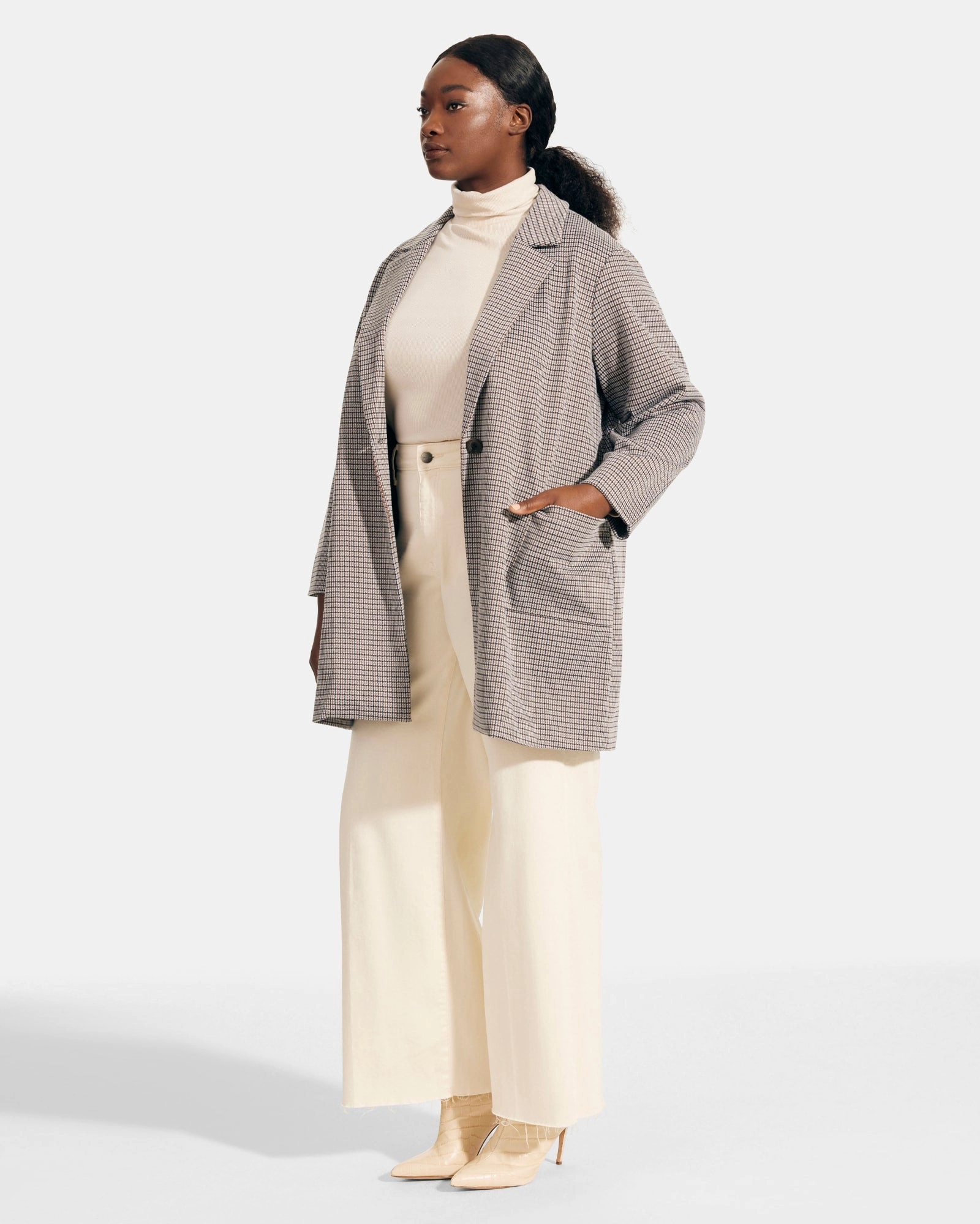 Motion Friendly Formula Seona Lapel Collar Coat | Black / Grey / Camel