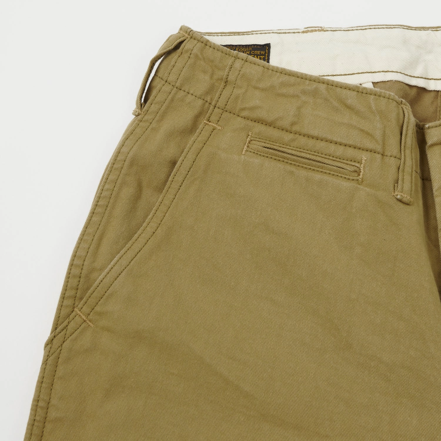 Freewheelers & Co U.S Army M-1941 Trouser - Khaki Anti Pilling Finish Anti Bacterial Treatment