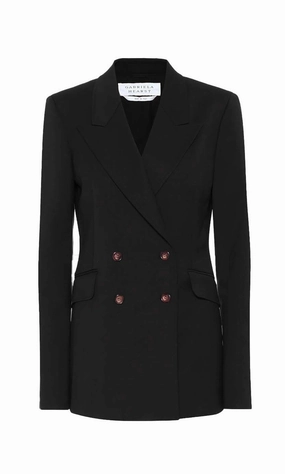 Tailored and Sharp Flawless Tailoring Angela Blazer in Black Sportswear Wool