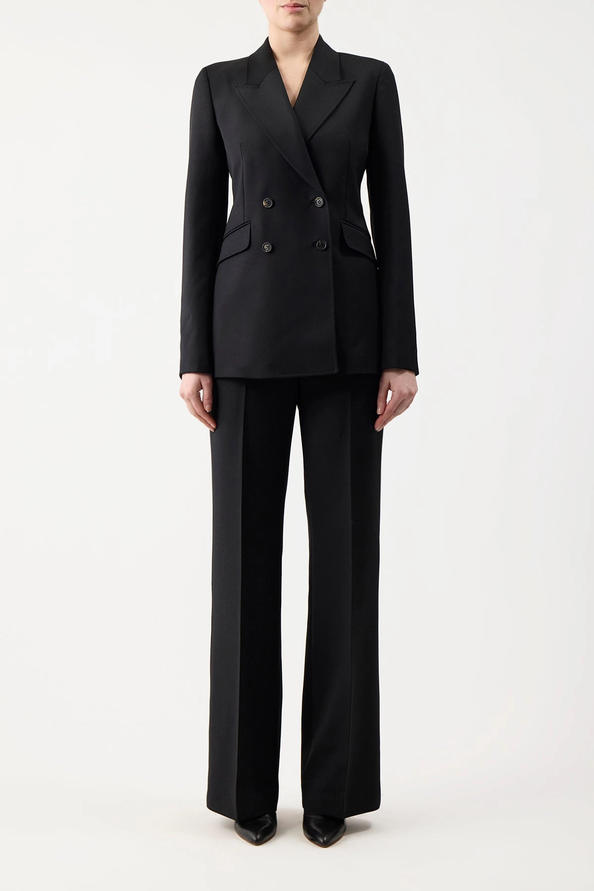 Business Attire Angela Blazer in Black Sportswear Wool