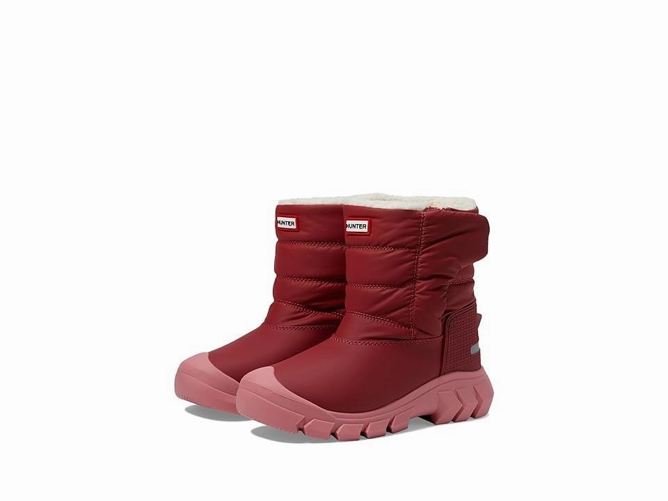 Hunter Intrepid Snow Boots Kids Burgundy Insulated Waterproof Ankle JOBB1018 Construction Worker Functional Form