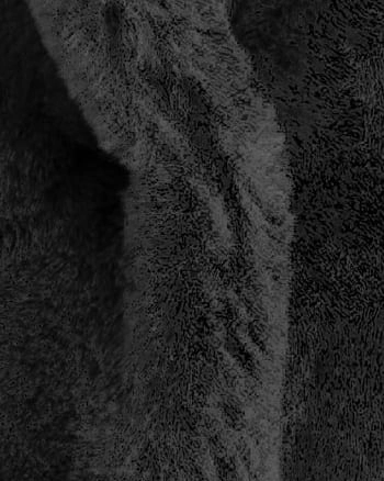 Odor Control Fabric Short Black Faux Fur Jacket | Black