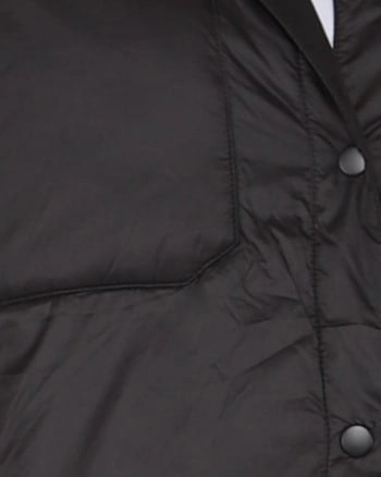 Leah Snap Front Puffer Jacket | Black Last