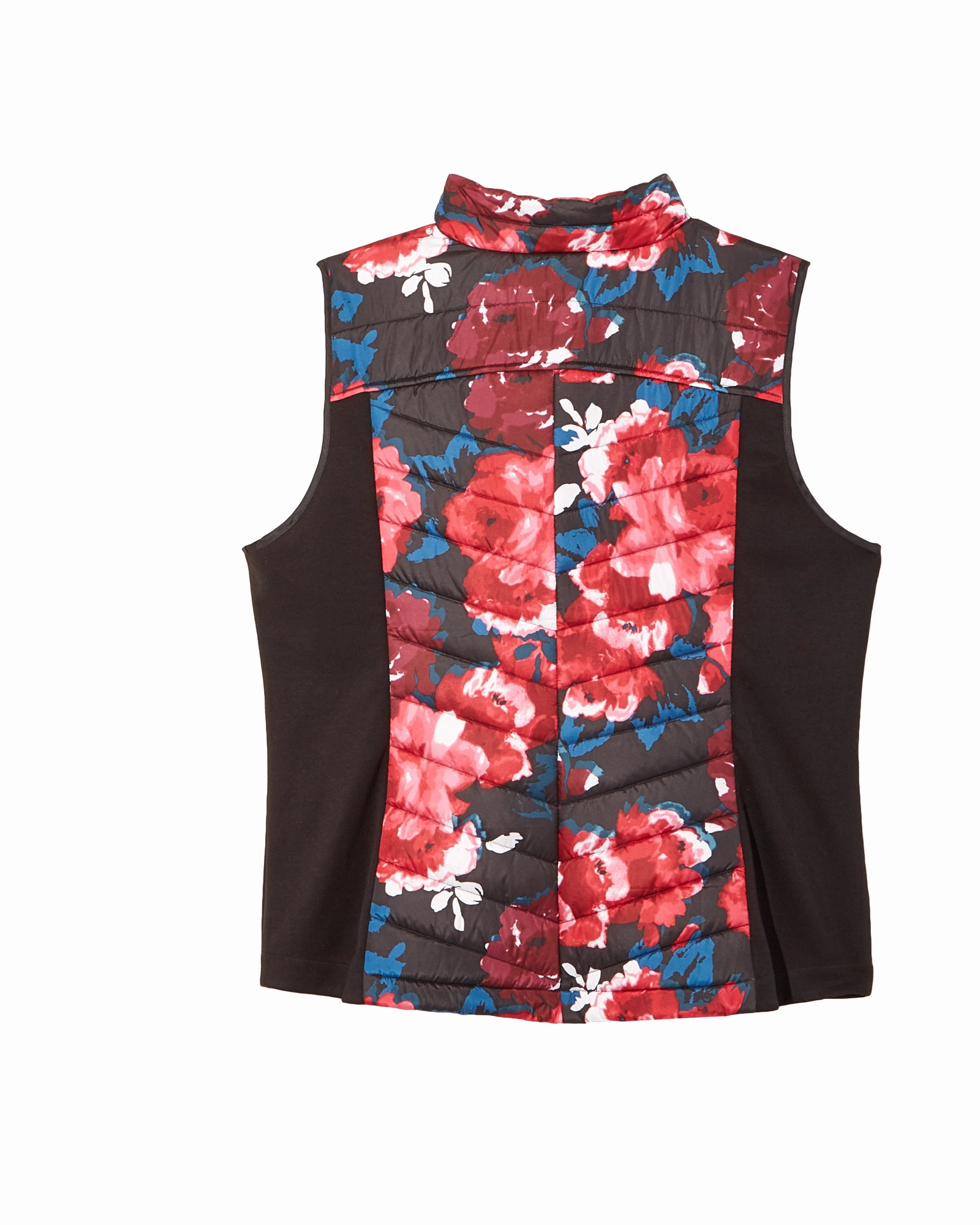 Sierra Puffer Vest | Black / Red Quick Closure