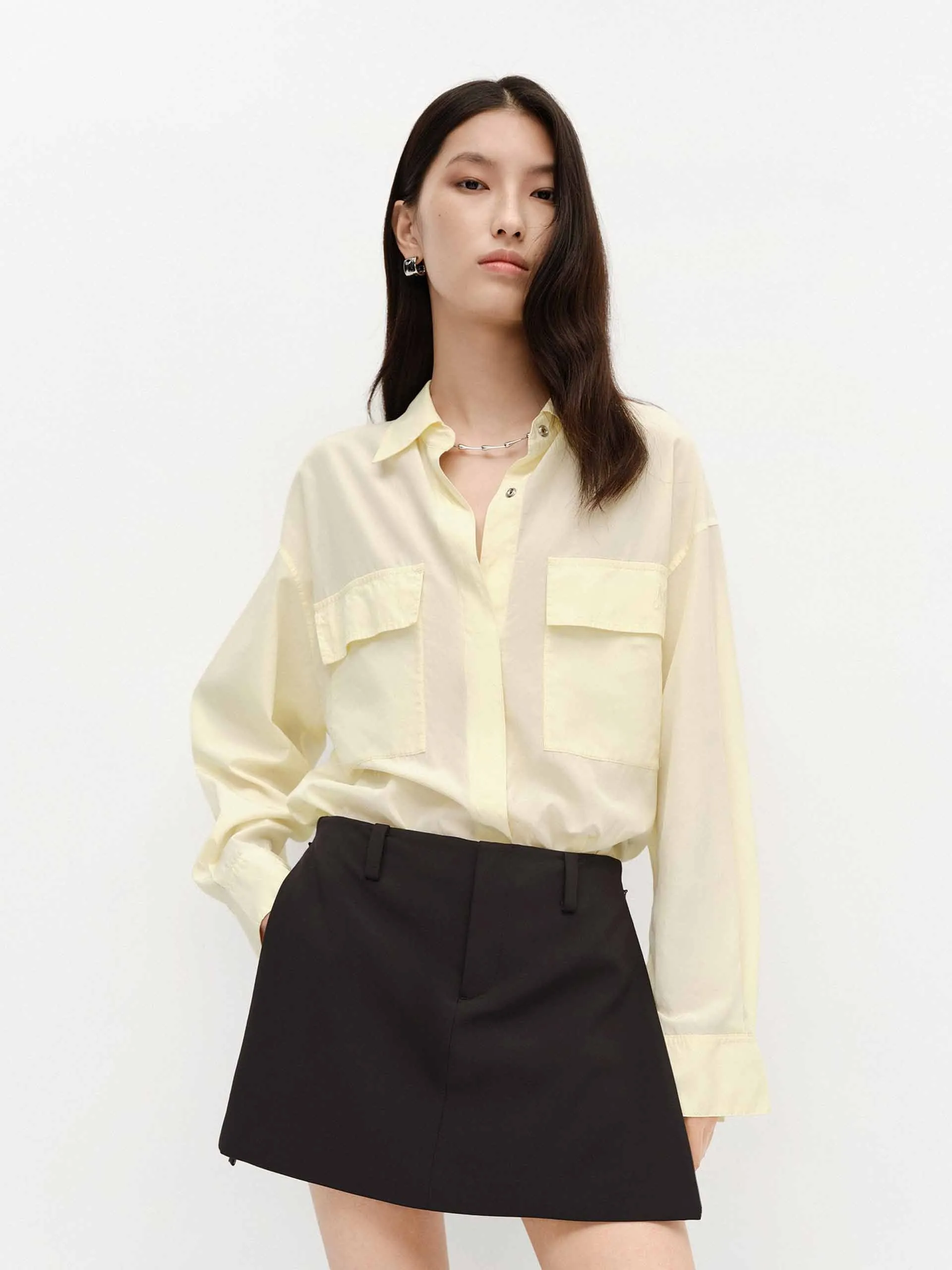 Stylish Comfort Cotton Blend Loose Shirt