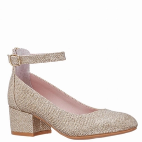 Kid's Lennie Heels In Platino Quick Fit Trendy Beach Footwear