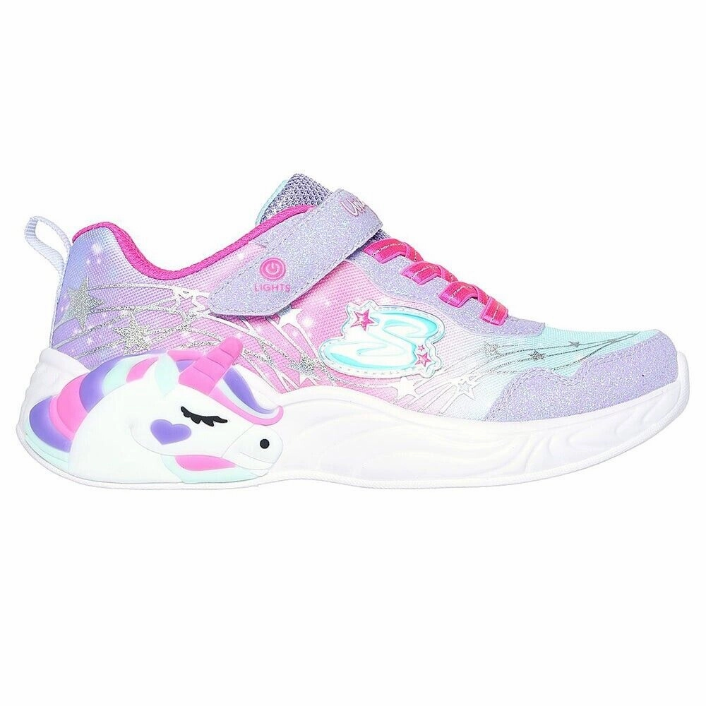 Neutral Ride Skechers Unicorn Dreams Wishful Magic 302299L-LVHP Sneaker Kid 10.5 Multi FZP481