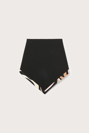 Smart Design Polished Fit Skirt with Triangle Printed Hemline