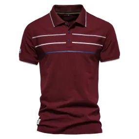 West Louis? Brand Cotton Business Style Polo Shirt Breathable Material