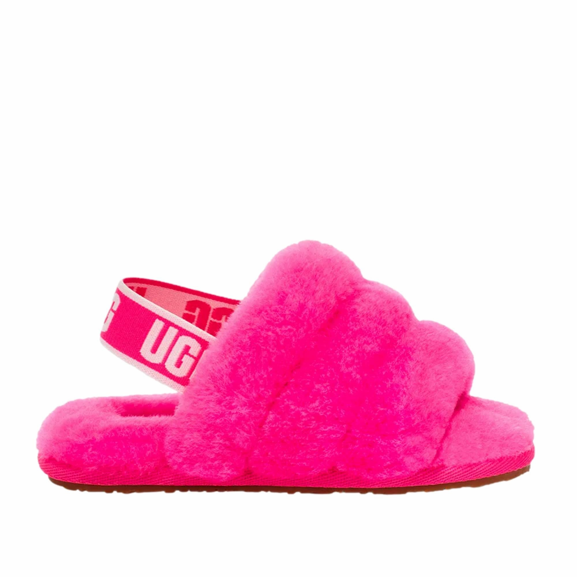 Pull on UGG Fluff Yeah Slide Rock Rose  1098579T-RCR Toddler