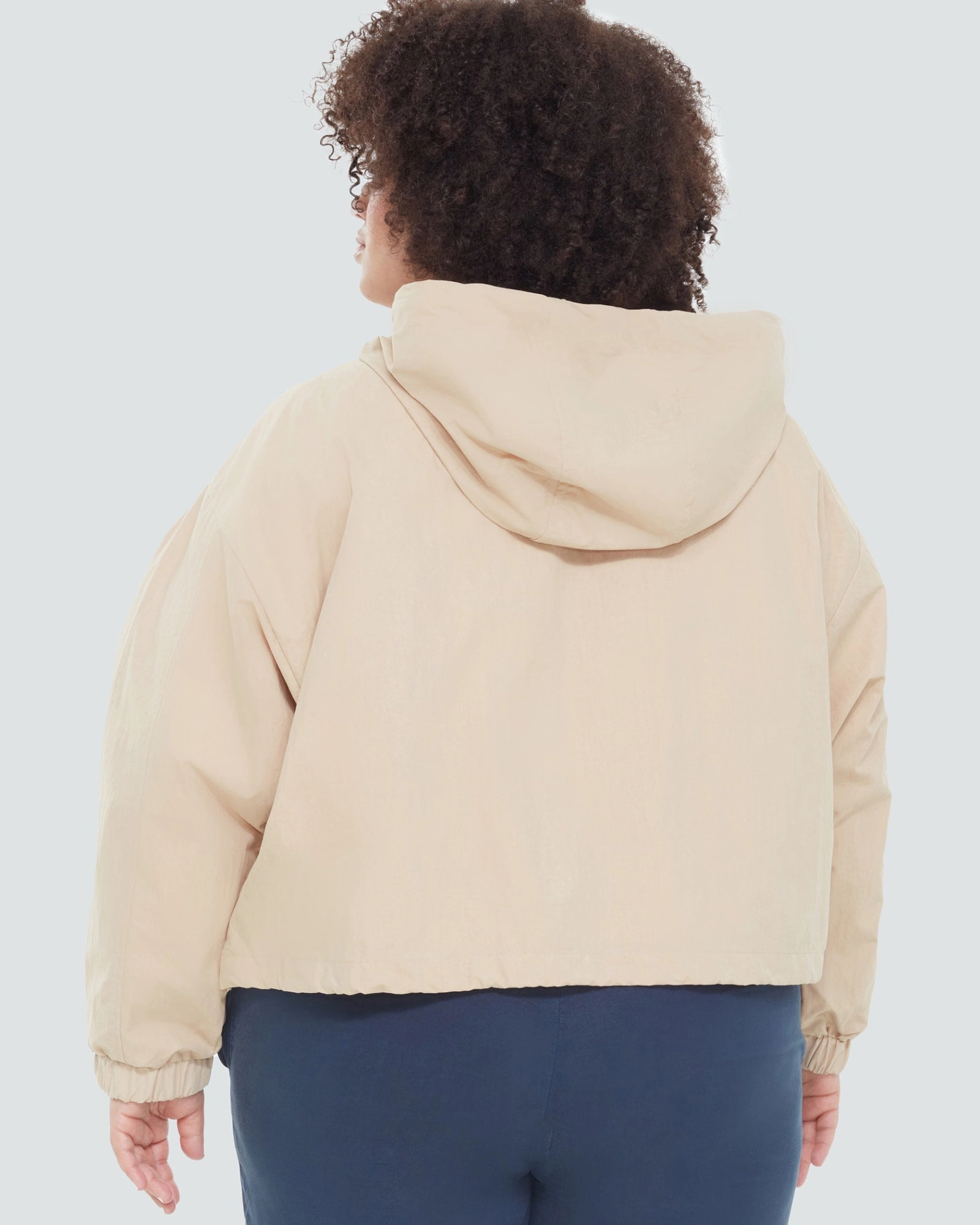 Hooded Option Marina Hooded Utility Anorak Jacket | Dusty Tan