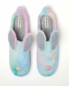 Dearfoams Unisex Adult Easter Bunny Fuzzy Clog House Slipper Quick Access Slip Resistant Outsole