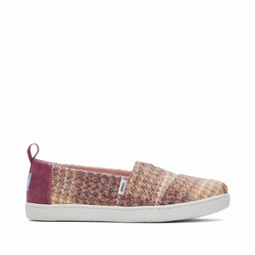 Petal Hike Youth Alpargata Plaid Tweed Shoe