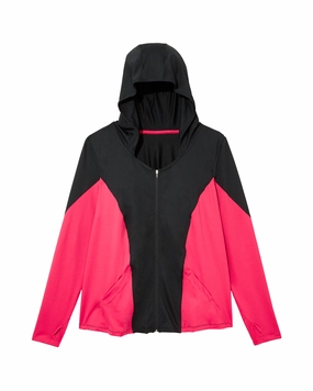 Alpine Hooded Jacket | Pink / Black Quick Dry Tech