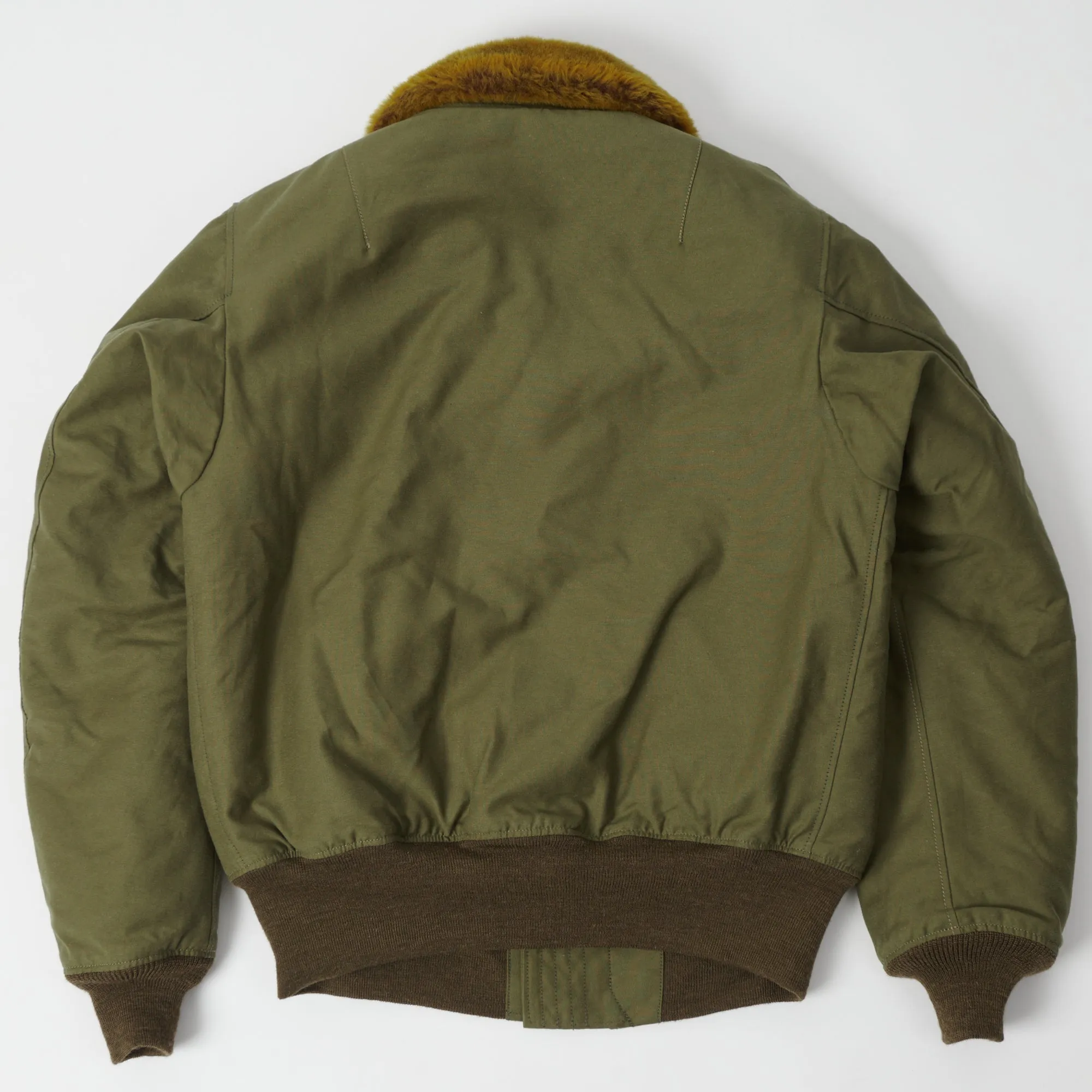 TOYS McCOY 'Type B-15' Flight Jacket - Olive Water Resistant Shell Office Wear