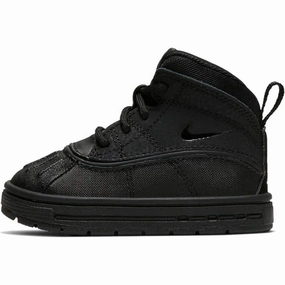 spring fresh TPU sole Nike Woodside 2 High Black/Black-Black  524874-004 Toddler