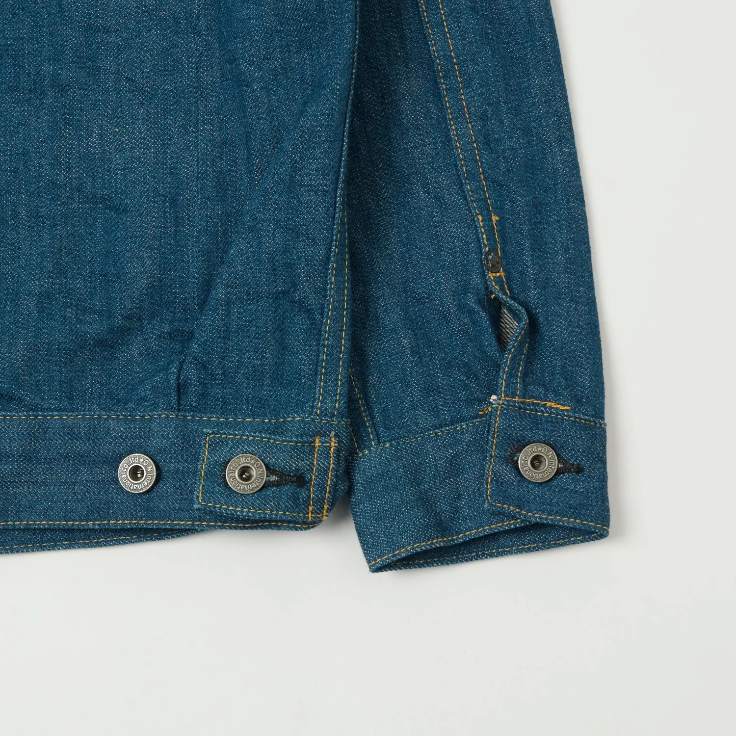 ONI Denim 02516P-OFBD Type II Denim Jacket - Rinsed Dynamic Compression Fit Adventure Day Look