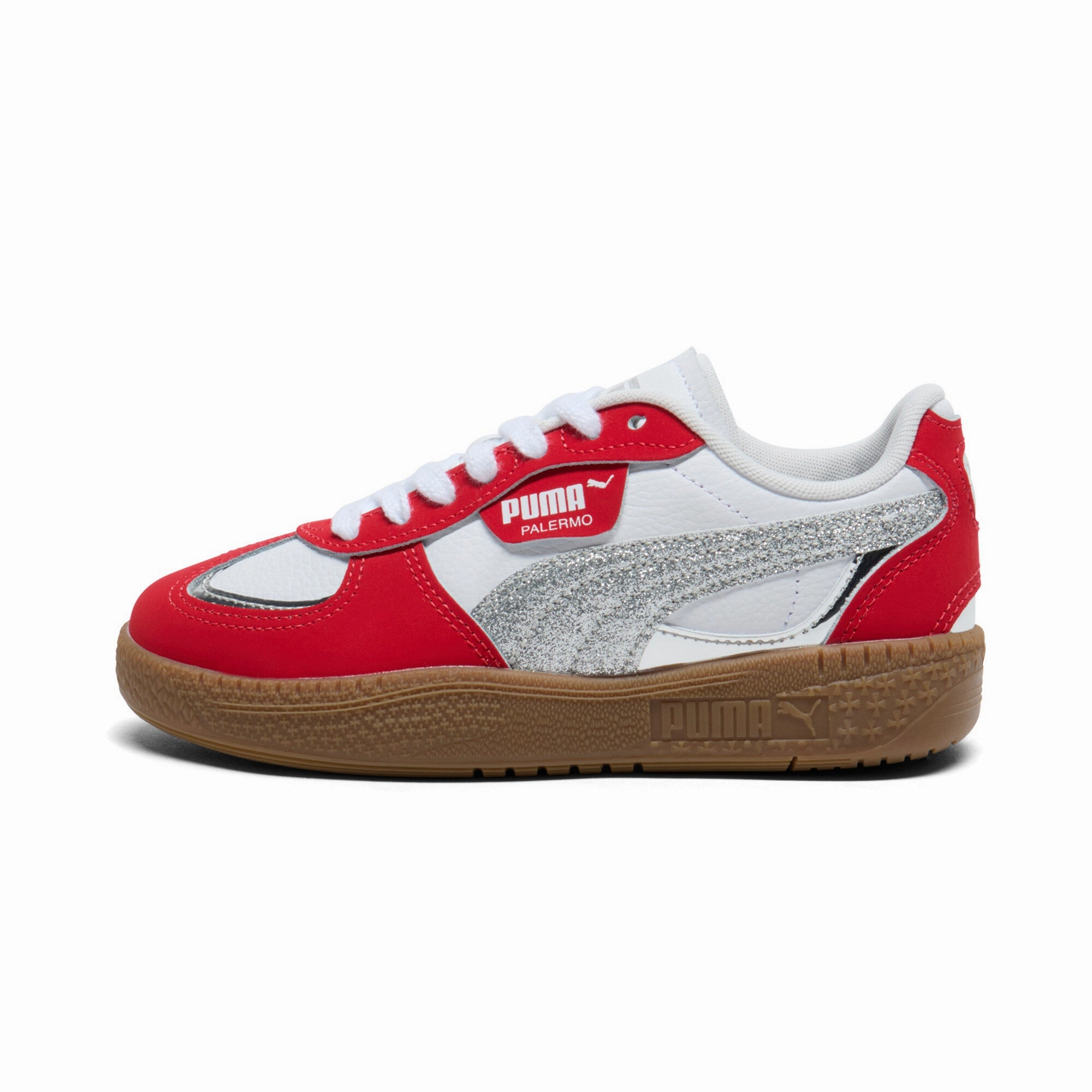 PUMA Big Kids' Girls' Palermo Moda Holiday Glitz Shoes Classic sneakers Rollbar technology