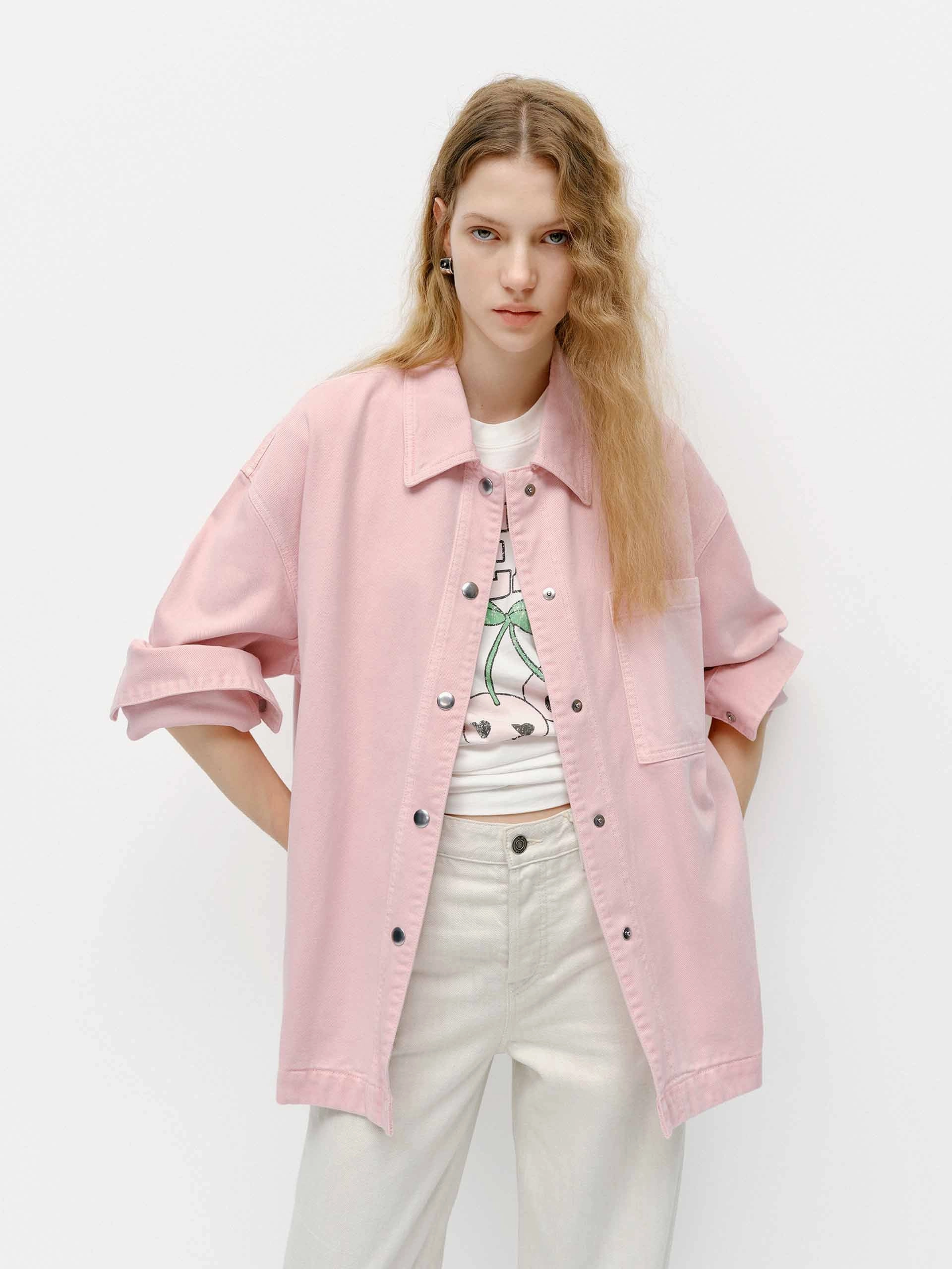 Snap Button Cotton Jacket Hypoallergenic Padding Taped Seam Waterproofing