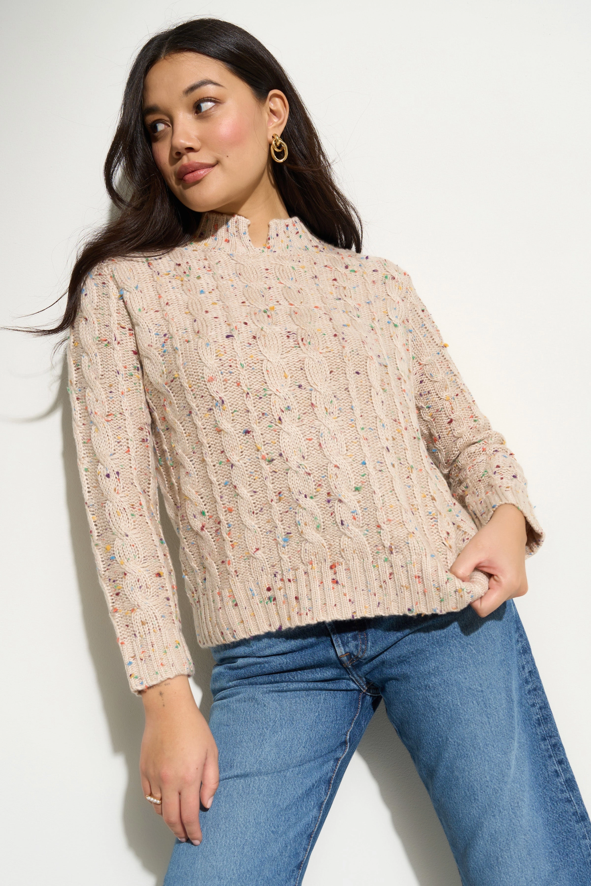 Knitwear Comfort Aster Pullover - Ivory