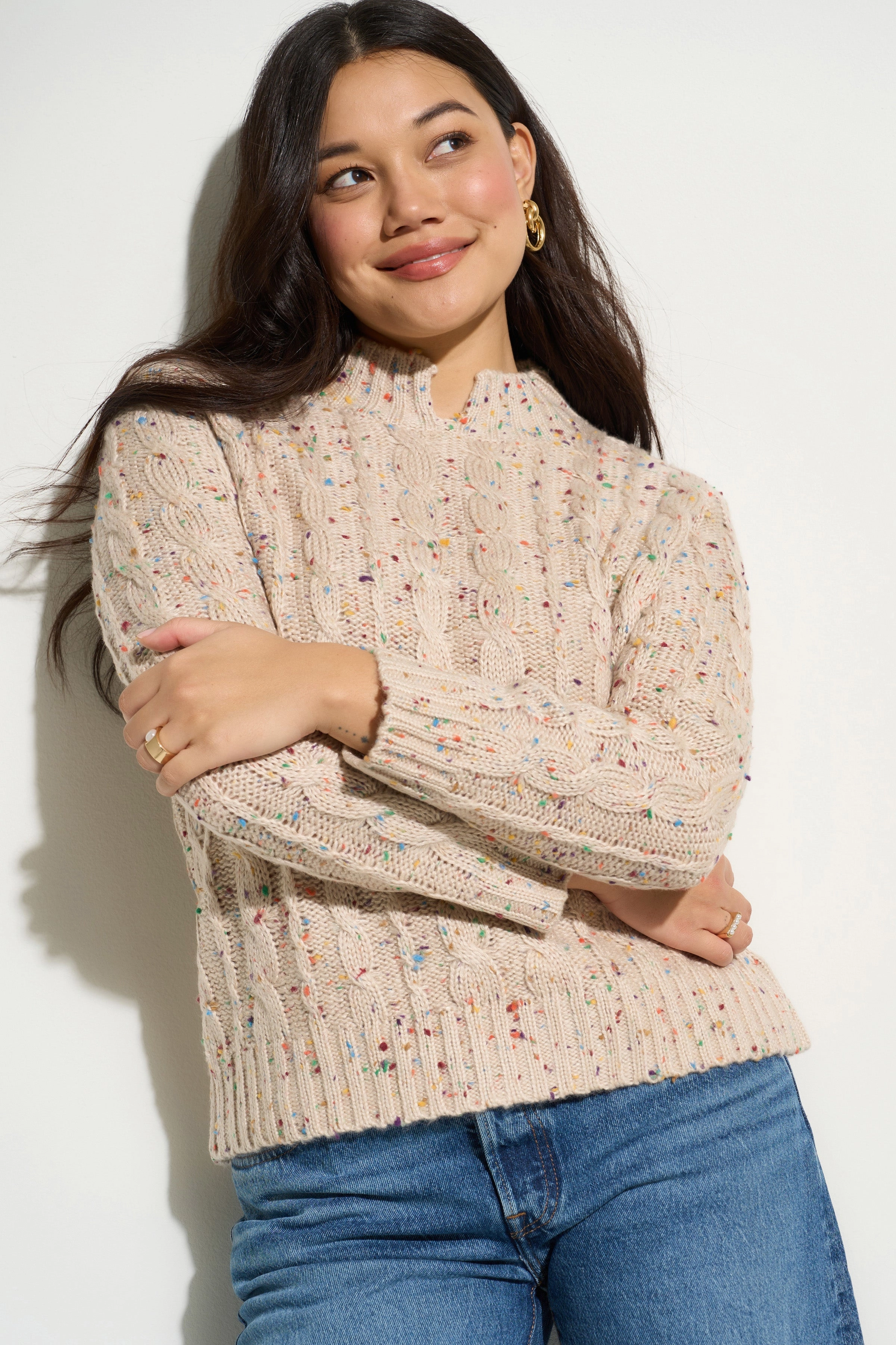 Aster Pullover - Ivory Brushed Interior