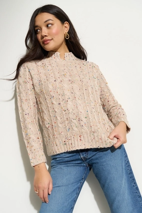 Knitwear Comfort Aster Pullover - Ivory