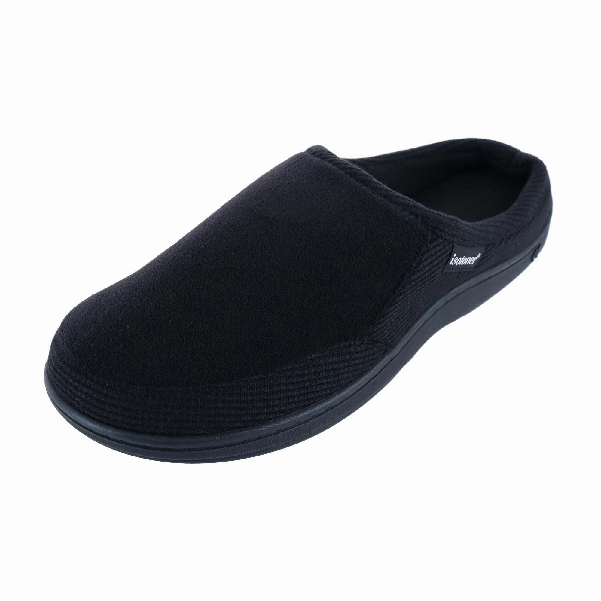 Men's Microterry and Waffle Travis Hoodback Slipper Reflective details Sporty Design