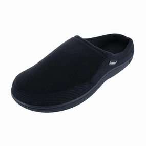 Men's Microterry and Waffle Travis Hoodback Slipper Reflective details Sporty Design