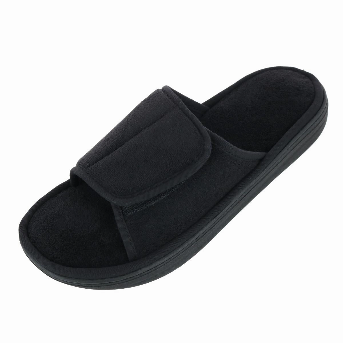 ReinforcedToe Men's Microterry Trevor Adjustable Slide Slipper