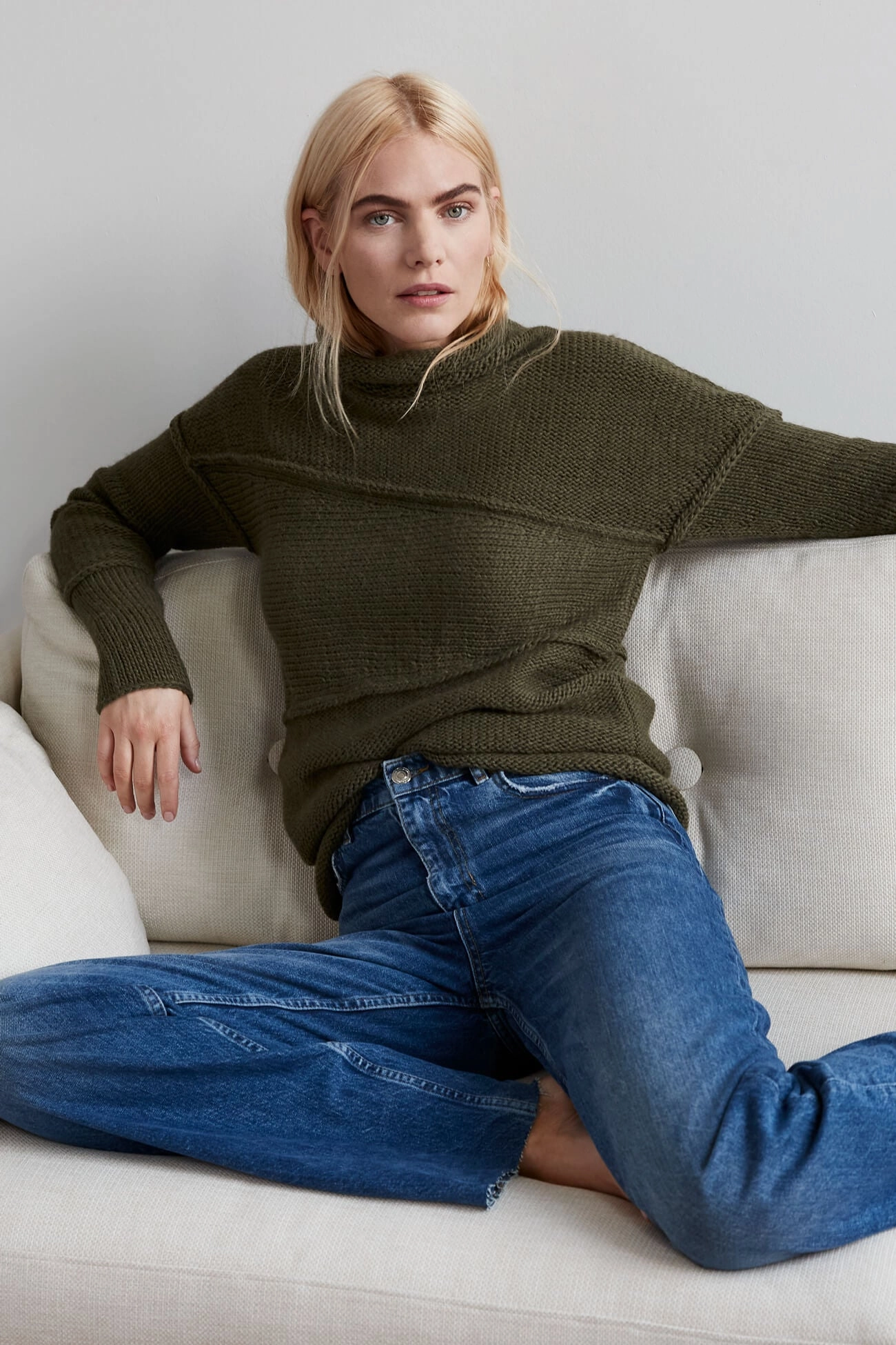 Emily Sweater Simple Chic Tactile Grid Knit
